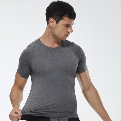 China Breathable 4 Way Stretch Sports Clothes T Shirt Fitness Wear Active Plain Men Gym Quick Dry Top for sale