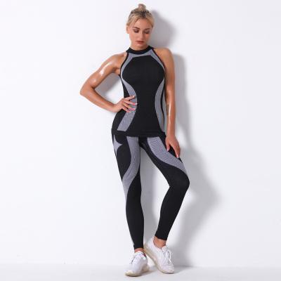 China Gym Activewear 4 Way Breathable Seamless Stretcgh Yoga Sets Clothes Fitness Wear Women Tight Nylon for sale