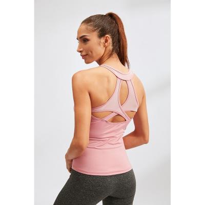 China Breathable Skinny Yoga Workout Top Women Quick Dry Tank Top For Women 92101 for sale