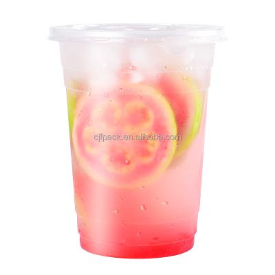 China Customize design to satisfy personal requirements CJF Factory Custom Plastic PP Tea Cup 32oz 1000ml Disposable Plastic Milk Tea Boba Big Cup for sale