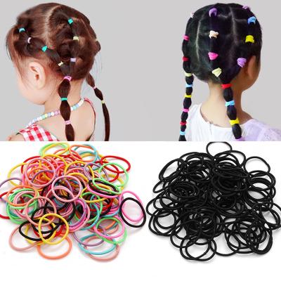 China MuXi Cute And Soft Nylon Does Not Hurt Color Baby Girl Elastic Tie Band Hair Rope Hair Accessories Children for sale