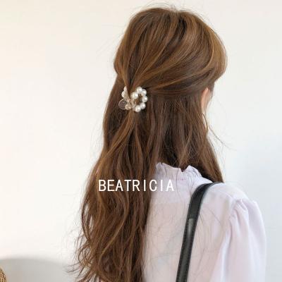 China Korean MuXi temperament all-match pearl small hook hairpin clip single cute and sweet headdress Korean hair accessories for sale