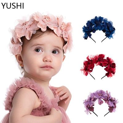 China European and American Style MuXi Flower Children's Hair Band Spring Travel Seaside Vacation Children's Baby Hair Accessories for sale