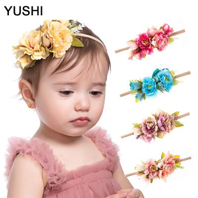 China European and American style MuXi creative simulation rose flower children's hair props shape baby photo props baby headdress for sale