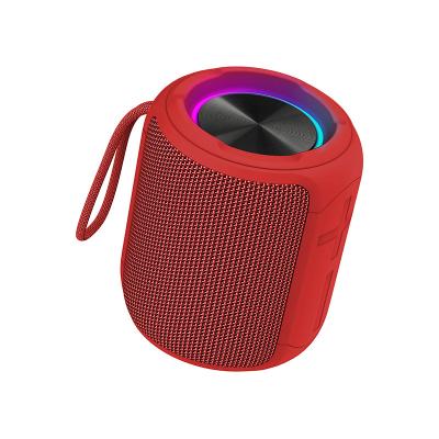 China Bluetooth Wireless Fabric Speaker 360 HD Surround Stereo IPX7 Waterproof RGB Light for sale