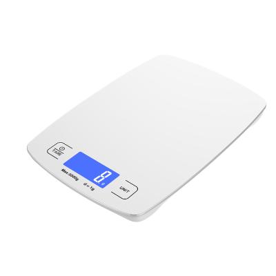 China 2021 hot sale OEM 23*16.5*2cm multifunctional waterproof digital kitchen appliances kitchen food scale lcd display 5KG smart digital for sale