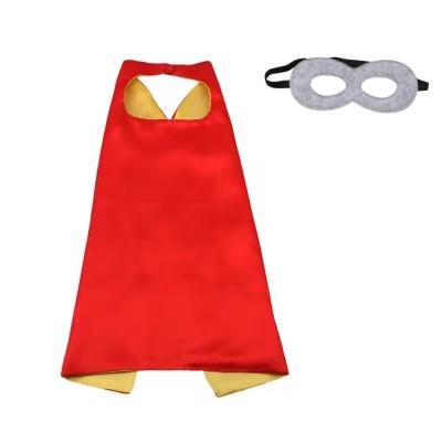 China Superhero Cape Mask Kids Super Capes Halloween Xmas Hero Cape Kids Halloween Christmas Set for sale