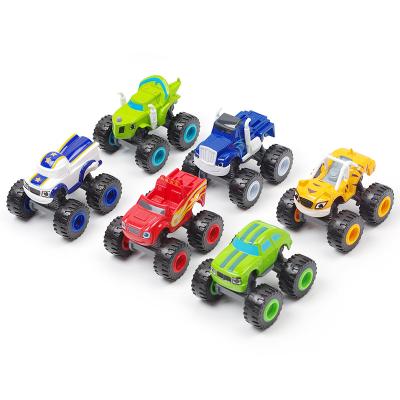 China Cartoon Toy Blaze Car Toys Russian Crusher Truck Vehicles Figures Flame Blaze Toy Monster Machines Birthday Gifts For Kids for sale