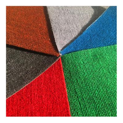 China Durable Ribbed Carpet For Home Show Events High End Raw Fiber Denier Car Mat Garage Carpet for sale