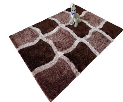 China Modern design washable nordic stylish polyester shaggy blankets for home shaggy 3D carpet for sale