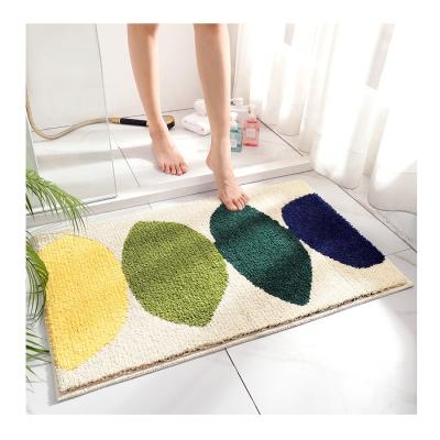 China Best Shaggy Floors Thick Super Soft Colored Absorbent Perfect Machine Washable Shower Covers Mat for sale