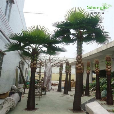 China Real looking made in China hot sale craft artificial decorative trees, artificial fan palm tree for sale