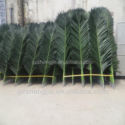 China Real Touch And Durable Big Artificial Leaves , Artificial Tree Leaves / Coconut Leaf for sale