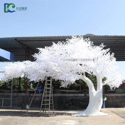 China Real Touch And Durable Large Decorative Artificial Ginkgo Tree , Artificial White Fabric Tree Branch for sale