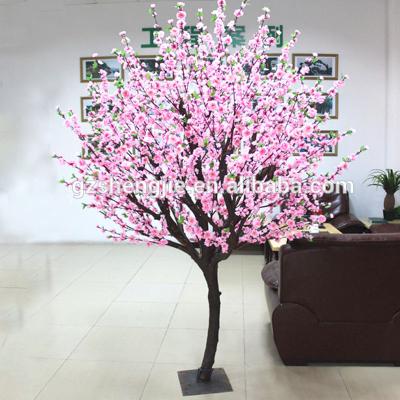 China Real touch and durable hot sale high quality artificial mini peach tree Y14,artificial peach blossom tree for sale