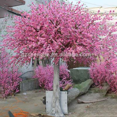 China Artificial Peach Blossom Tree Peach Blossom Tree White/Pink/Yellow Artificial Flower Tree Party Event/Press/Festival Decoration for sale