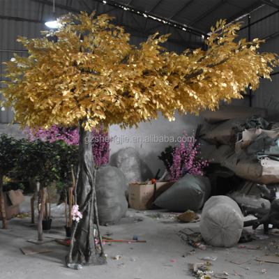 China Indoor Artificial Faux Fiberglass Tree Arch Ornamental Ficus Banyan For Christmas Ficus Arch Tree for sale