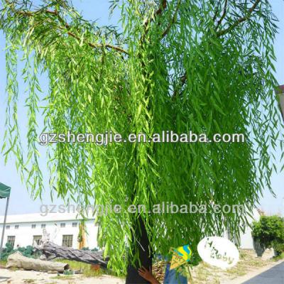 China Artificial Weeping Willow Netting Fiberglass Trunk, Artificial Weeping Willow for sale