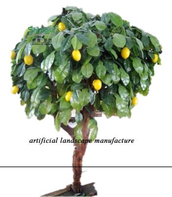 China Used For High Aritificial Road SJZJN 034 Imitation Lemon Tree Made In China Fashion Artificial Tree for sale