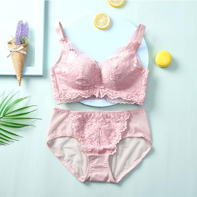 China 2021 comfortable and breathable one-piece women's underwear push up bra wire lace free sexy bra for sale