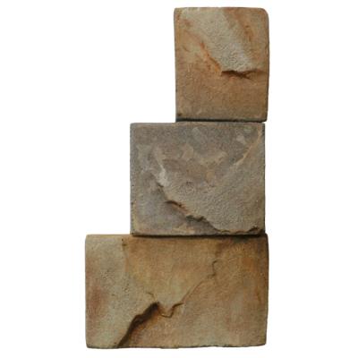 China Natural Farmhouse Europe Style Travertine Castle Stone Culture Stone For Wall Cladding for sale