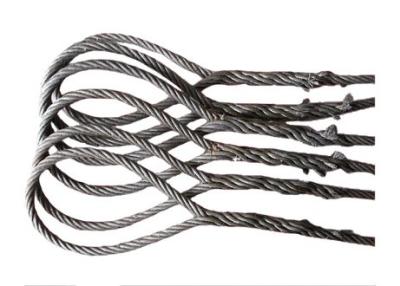 China Hand Tucked Spliced Soft Loop Steel Wire Rope Slings DIN / BS / JIS / ASTM Standard for sale