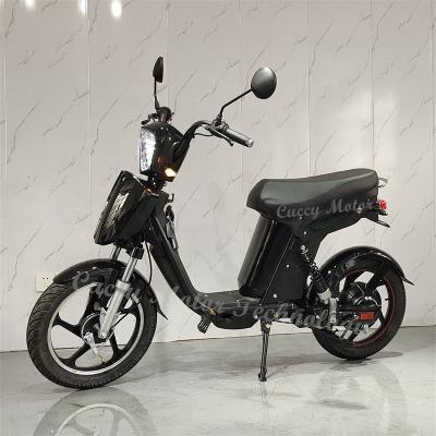 China Steel lithium battery ebike 500 watt pedal 500w 48v electric moped scooter with pedals for adults for sale