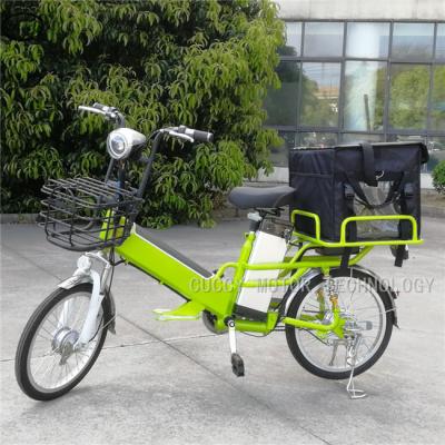 China Steel 120 mile long range 350w 48V 60V lithium battery cargo street scooter pizza delivery electric food bike for sale for sale