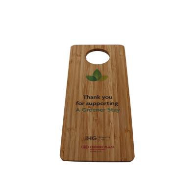 China Hotel Viable Custom Bamboo Door Hanger for sale