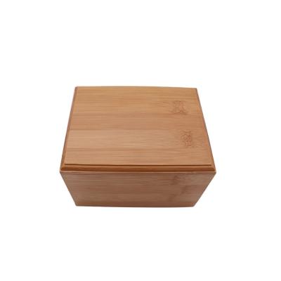 China Wholesale European Style Pet Urn Rectangular Dog Urn Made Of Bamboo for sale