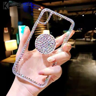 China Luxury Liquid Silicone Rhinestone Phone Case For iPhone 13 6 7 8 11 12 mini 12 pro X XR XS max Cases Diamond Clear Crystal Cover Acrylic Shell for sale