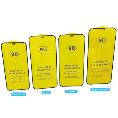 China Mobile phone suitable for iphone 11/12 tempered film gold armor X mobile phone screen protector protective film for iphone 13 film for sale