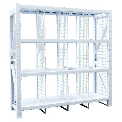 China Corrosion Protection Load Capacity 300kg/Layer Warehouse Boltless Logistics Storage Stacking Rack Industrial Shelves for sale