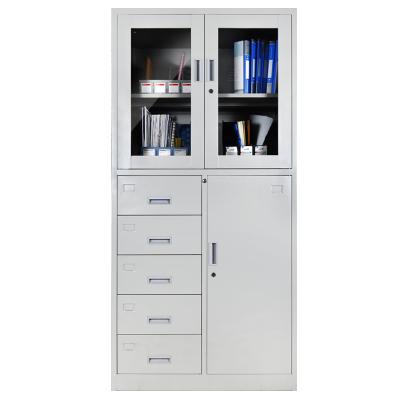 China Super Lightweight Wholesale Metal 5 Drawer Tall Steel Filing Cabinet With Lock for sale