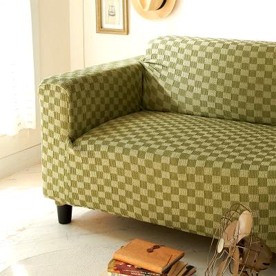 China Quality Assurance Jacquard Lattice Pattern Sofa Cover Waterproof And Anti-fouling Polyester Classic Slipcover Waterproof Couch Protector Covers Custom Made for sale