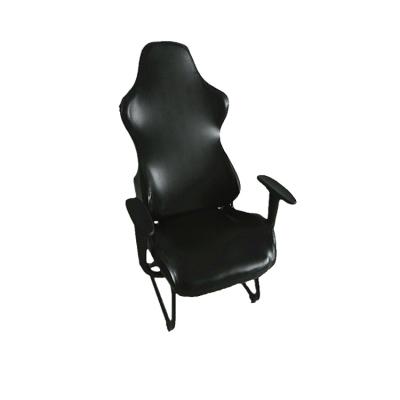 China Jacquard Armchair Covers Black PU Leather Gaming Chair Covers Office Chair Seat Cover Leather Gaming Chair High Back for sale