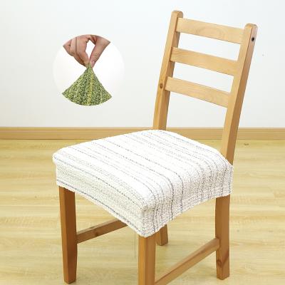 China Free Sample Washable Goods Using Polyester Cover Seat Chair Seat Cover Dining Chair Seat Spandex Cover For Chairs for sale