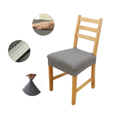 China New Arrival Modern Spandex Dining Chair Seat Covers Waterproof and Oil Proof Banquet Chair Hotel Chair Plain Dyed for sale