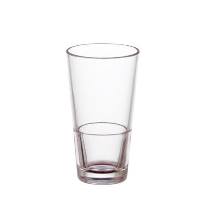 China Stack Reusable Plastic Hiball Glass Unbreakable Thick Drinking Glass 12 Ounces Polycarbonate 35cl Water Tumbler for sale