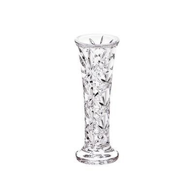 China Restaurant High Quality Unbreakable Simple Table Bling Bling Flower Durable Acrylic Flower Vase for sale