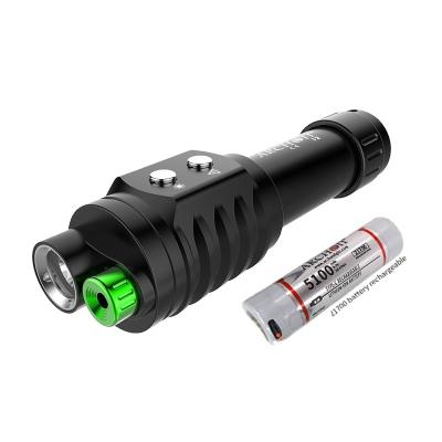 China Camping Diving Flashlight With High Power Laser LED Led Rechargeable Battery Torch for sale