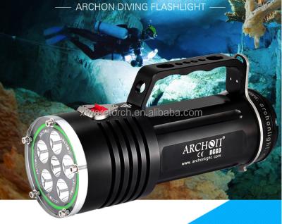 China ARCHON WG66 Diving High Power 5000 Lumen Professional Underwater Searchlight Deep Sea Light for sale