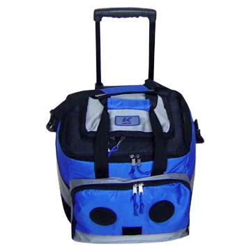 China Radio Cooler Trolley Bag  Cooler bag with speaker with trolley for sale