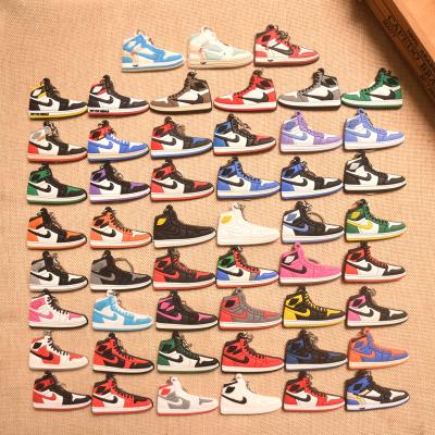 China 2021 Key Souvenir Gifts Promotion C&J New Arrival 3D PVC Sneaker Sport Rubber Shoe Chain for sale