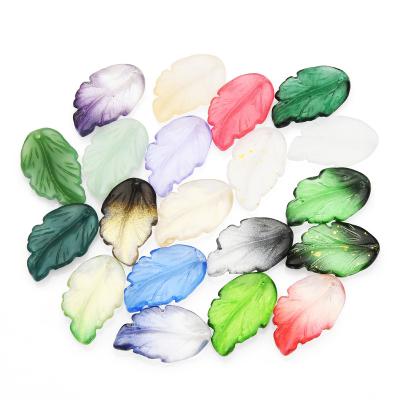 China DIY Jewelry Making C&J DIY Earrings Bracelets Jewelry Accessories Handmade Czech Material Antique French Glazed Petals Feather Leaves Crystal Beads for sale