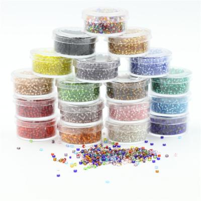 China DIY Jewelry Making C&J 2mm 20 Color DIY Millet Material Earrings Bracelets Jewelry Accessories Handmade Beads Rice Boxed Beads for sale