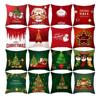 China XM-814 Digital Printing Folded Tile Cover For Home Sofa Christmas Navidad Decoration for sale