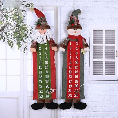 China Eco-Friendly Recycle Christmas Gifts YQ-234 24 Day Felt Christmases For Advent Calendar for sale