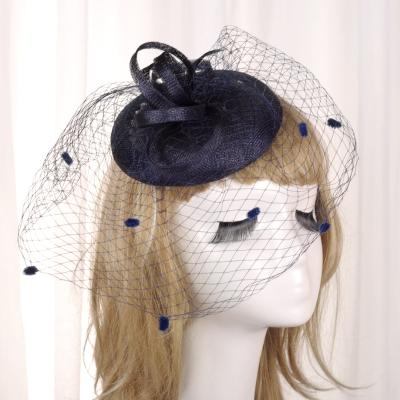 China KS-288 European and American style mesh bridal hat and church fascinators wedding hats for women party hat wedding for sale