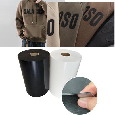 China Apparel custom 0.6mm thick matt PU 3D heat transfer vinyl htv rolls iron on textiles cricut for sale